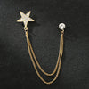 Golden five-pointed star