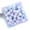Purple blue / 8mm hole diameter about 1.5mm 50pcs/pack