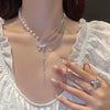 Pearl butterfly necklace
