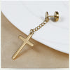 Gold 8mm barbell hanging cross