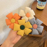 Korean children's hair ornament head flower cute flower headband girl baby sun flower head rope high elastic rubber band