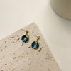 A pair of s925 silver needle geometric stud earrings (random sequins)