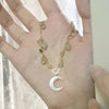 Crescent heart bracelet