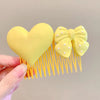 Yellow love hair comb