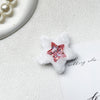 Plush bracket - five-pointed star - pink
