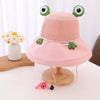 Frog with whistle pink / 3-8 years old (hat circumference 50-54cm) + windproof rope