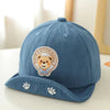 Blue round label bear / suitable for 4-24 months head circumference 41-48cm