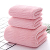 Pink / set of towels (2 towels 35*75cm+1 bath towel 70*140cm)