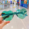 12#green heart glasses