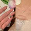 M1428 [bowknot necklace 1 pack]