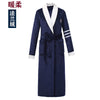 Female [thickened and lengthened] navy blue white collar￥￥@@ / l is recommended [100-125 catties]