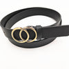 Gold buckle + black / 105cm