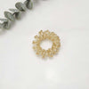Metal three strand telephone cord - gold