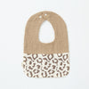 Leopard print (color-block gauze u-shaped bib)