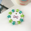 10 cards - small flower green / plastic/resin