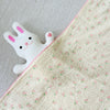 Pink floret bath towel 110*130cm 4 layers of cotton yarn