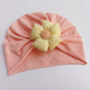 Plaid flower + pink cap / one size 0-18 months
