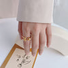 Steel ball opening gold / us size 6