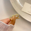 Gold butterfly ring