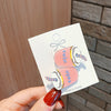 Orange straw cup 2 / card