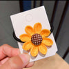 Sunflower - hair tie paperless card