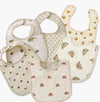 Bear head - u-shaped cotton bib