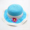 Lace trim floral blue / recommended for 3-7 years old