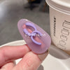 Purple-letter hairpin (about 4cm long)