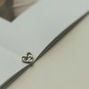 2#【silver with love thin edge pit surface】 / 12mm【weight 1.4g】