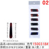 1500318#4.9cm 5059 yin and yang 6 colors mixed duckbill clip