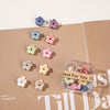Hollow plum blossom clip 10 square boxes