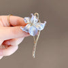 Purple water lily brooch