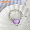 3#purple kitten weaving hair ring