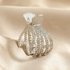 Palm rhinestone silver