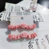 5#pink camellia sausage coil-2pcs