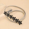 Silver 6 small flowers / total length 74cm