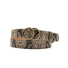 Gold buckle + snake pattern / 105cm