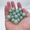 Green bubble hanging hole beads