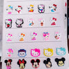 Hello kitty 6 pieces with cardboard