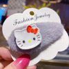 Hello kitty gray drip barrette
