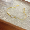 F6512 gold knotted bracelet
