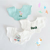 Gauze green letter duck combination