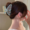 K45 oil painting blue butterfly
