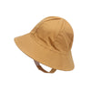 Turmeric - washed cotton pot hat / s (45cm 3 months - 9 months))