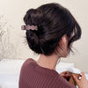 Brown high ponytail clip