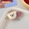 1# beige bear hair clip