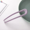 U-shaped frosted hairpin-purple / qiyue factory direct sales