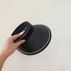 Straw rope black / small code 47-51cm recommended 1.5-5 years old - adjustable