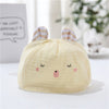 Closed eyes bear - yellow / 0-6 months - one size fits all