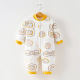 Newborn baby clothes jumpsuit baby romper baby boys and girls autumn and winter warm cotton padded coat